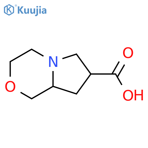 hexahydro-1H-pyrrolo[2,1-c][1,4]oxazine-7-carboxylic acid structure