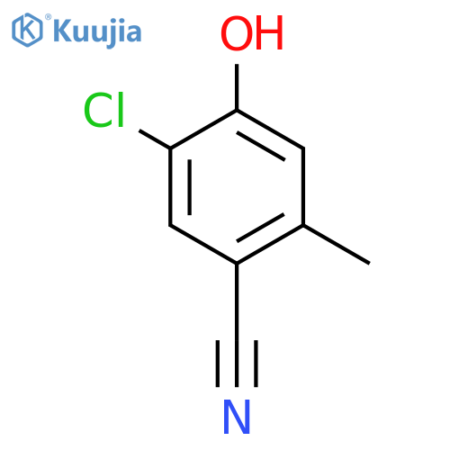 5-chloro-4-hydroxy-2-methylbenzonitrile structure