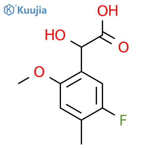 2-(5-fluoro-2-methoxy-4-methylphenyl)-2-hydroxyacetic acid structure