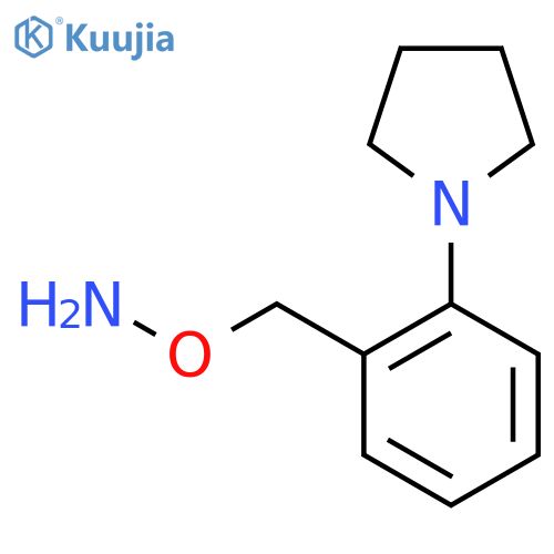 O-{2-(pyrrolidin-1-yl)phenylmethyl}hydroxylamine structure