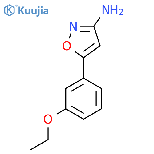 5-(3-ethoxyphenyl)-1,2-oxazol-3-amine structure