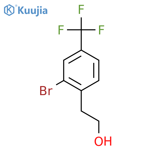 2-2-bromo-4-(trifluoromethyl)phenylethan-1-ol structure