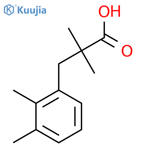 3-(2,3-dimethylphenyl)-2,2-dimethylpropanoic acid structure