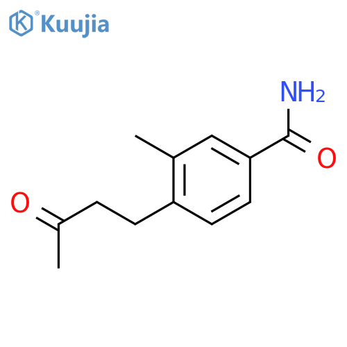 Benzamide, 3-methyl-4-(3-oxobutyl)- structure