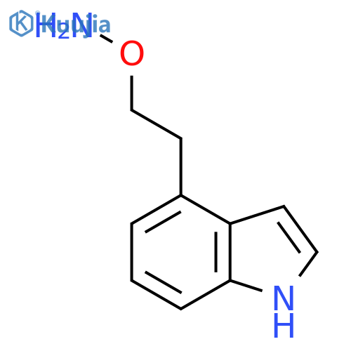 O-2-(1H-indol-4-yl)ethylhydroxylamine structure