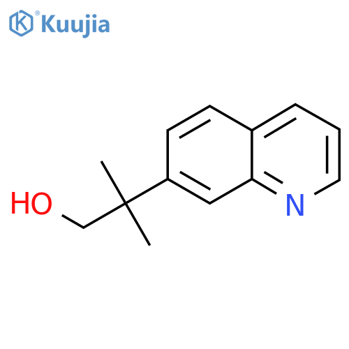 2-methyl-2-(quinolin-7-yl)propan-1-ol structure