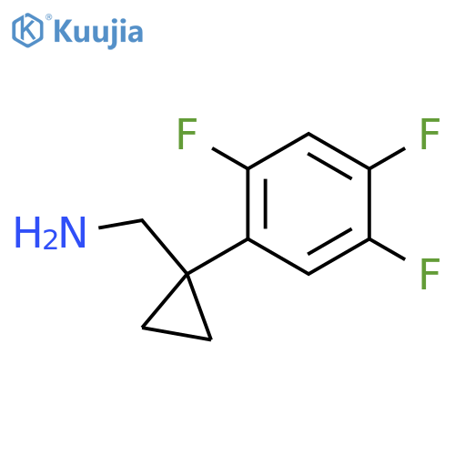 1-(2,4,5-trifluorophenyl)cyclopropylmethanamine structure