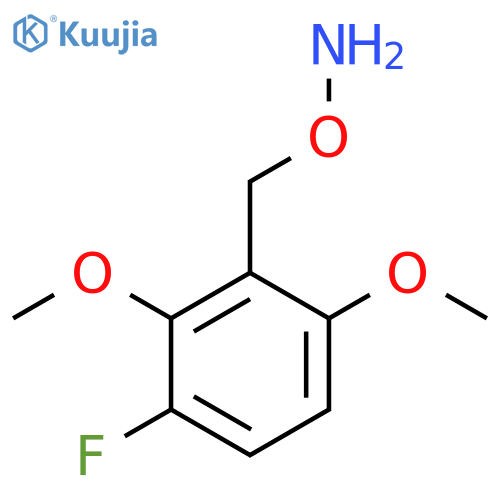 O-(3-fluoro-2,6-dimethoxyphenyl)methylhydroxylamine structure