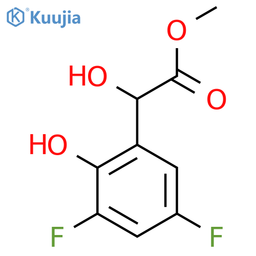 methyl 2-(3,5-difluoro-2-hydroxyphenyl)-2-hydroxyacetate structure