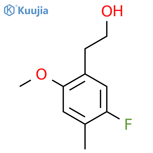 2-(5-fluoro-2-methoxy-4-methylphenyl)ethan-1-ol structure