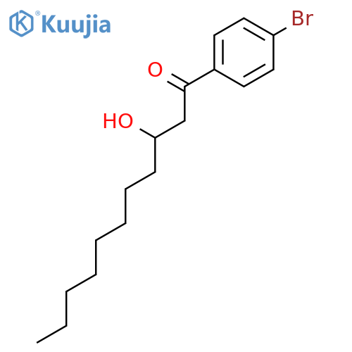 1-Undecanone, 1-(4-bromophenyl)-3-hydroxy- structure