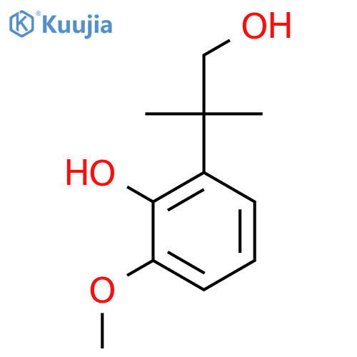 2-(1-hydroxy-2-methylpropan-2-yl)-6-methoxyphenol structure