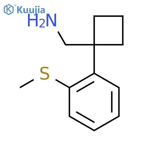 {1-2-(methylsulfanyl)phenylcyclobutyl}methanamine structure