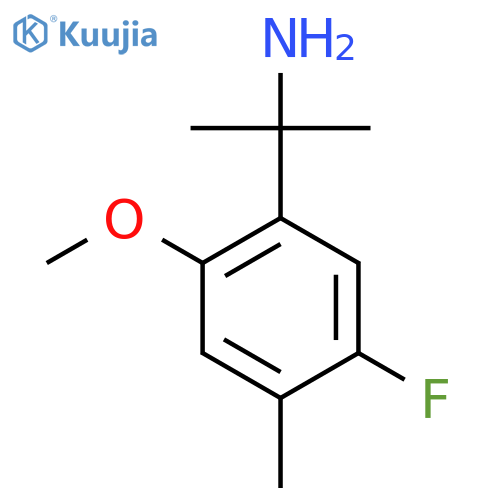 2-(5-fluoro-2-methoxy-4-methylphenyl)propan-2-amine structure