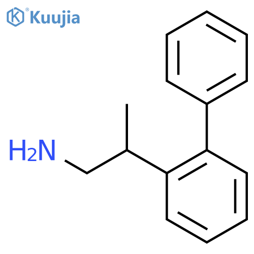 2-(2-phenylphenyl)propan-1-amine structure