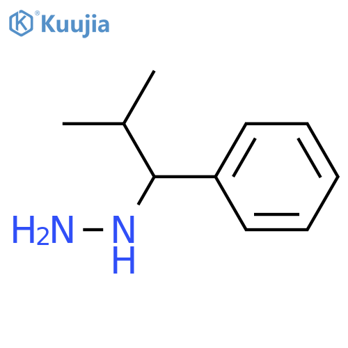 (2-methyl-1-phenylpropyl)hydrazine structure