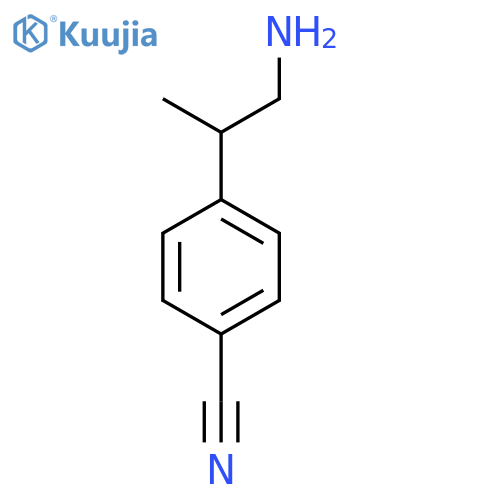 4-(1-aminopropan-2-yl)benzonitrile structure