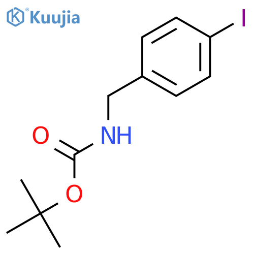Tert-butyl N-[(4-iodophenyl)methyl]carbamate structure