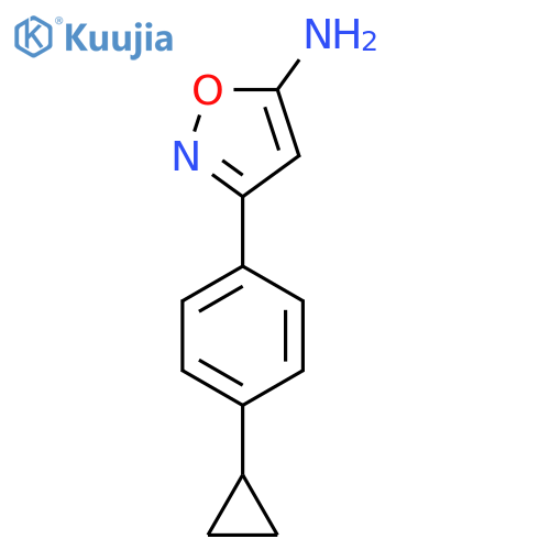 3-(4-cyclopropylphenyl)-1,2-oxazol-5-amine structure