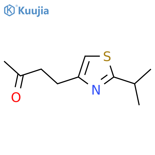 4-2-(propan-2-yl)-1,3-thiazol-4-ylbutan-2-one structure