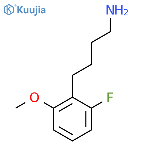 4-(2-fluoro-6-methoxyphenyl)butan-1-amine structure