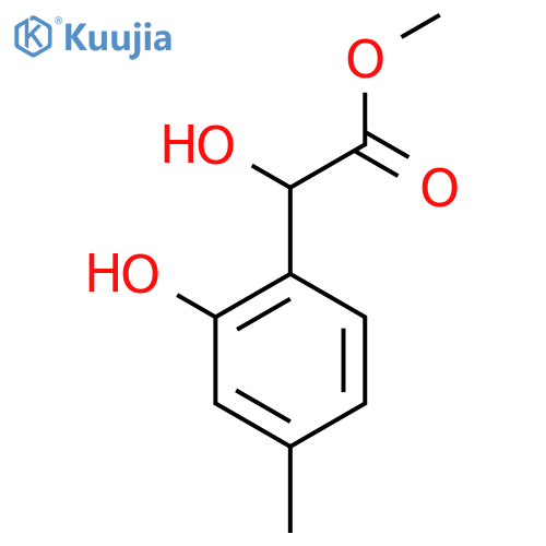 methyl 2-hydroxy-2-(2-hydroxy-4-methylphenyl)acetate structure