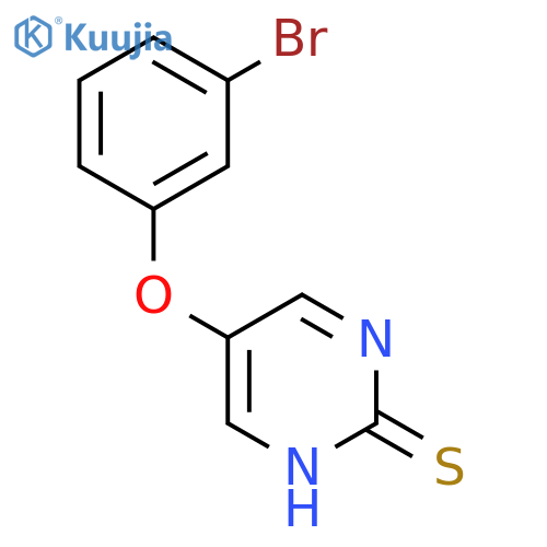 5-(3-bromophenoxy)pyrimidine-2-thiol structure