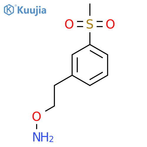 O-2-(3-methanesulfonylphenyl)ethylhydroxylamine structure