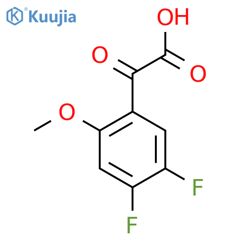 2-(4,5-difluoro-2-methoxyphenyl)-2-oxoacetic acid structure