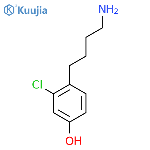 4-(4-aminobutyl)-3-chlorophenol structure