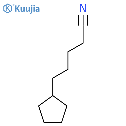 5-cyclopentylpentanenitrile structure