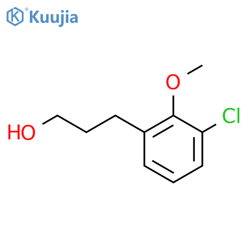 3-(3-chloro-2-methoxyphenyl)propan-1-ol structure