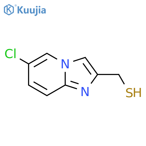 {6-chloroimidazo1,2-apyridin-2-yl}methanethiol structure