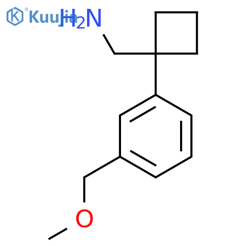 {1-3-(methoxymethyl)phenylcyclobutyl}methanamine structure