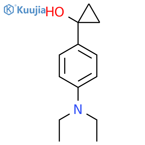 1-4-(diethylamino)phenylcyclopropan-1-ol structure