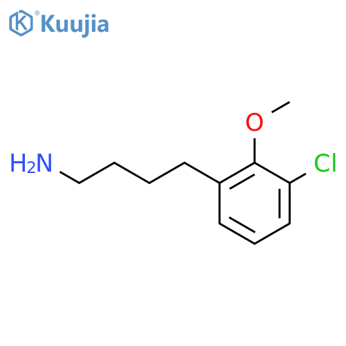 4-(3-chloro-2-methoxyphenyl)butan-1-amine structure