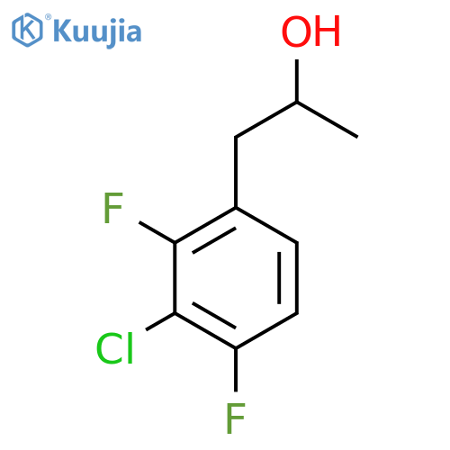 1-(3-chloro-2,4-difluorophenyl)propan-2-ol structure