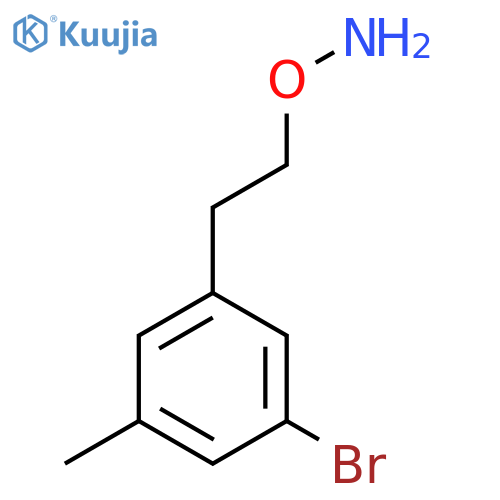 O-2-(3-bromo-5-methylphenyl)ethylhydroxylamine structure