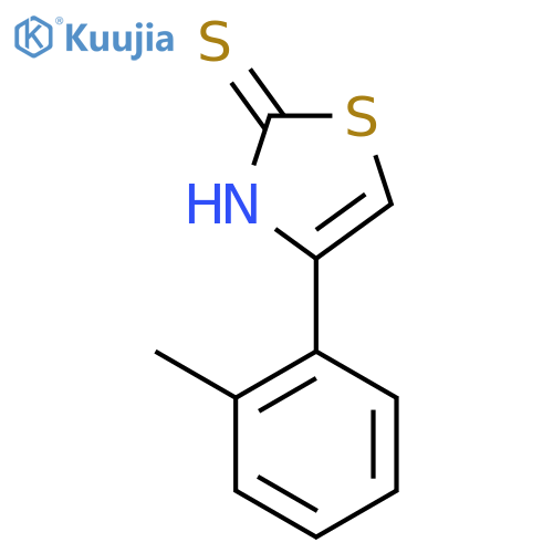 4-(2-Methylphenyl)-1,3-thiazole-2-thiol structure