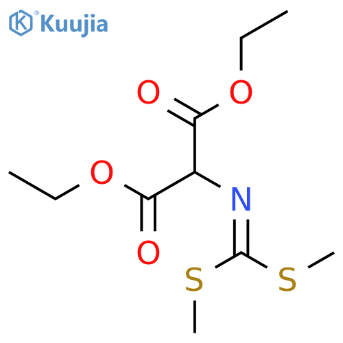 Diethyl {[bis(methylsulfanyl)methylidene]amino}propanedioate structure