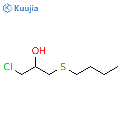 2-Propanol,1-(butylthio)-3-chloro- structure