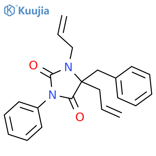 2,4-Imidazolidinedione, 3-phenyl-5-(phenylmethyl)-1,5-di-2-propenyl- structure