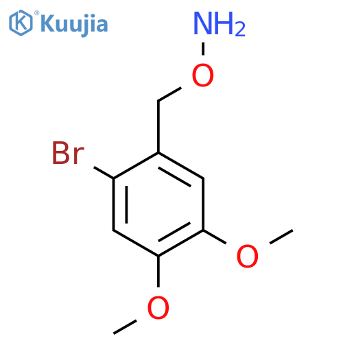 O-(2-bromo-4,5-dimethoxyphenyl)methylhydroxylamine structure