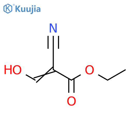2-Propenoic acid, 2-cyano-3-hydroxy-, ethyl ester structure
