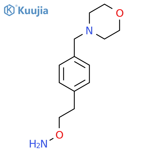 O-(2-{4-(morpholin-4-yl)methylphenyl}ethyl)hydroxylamine structure