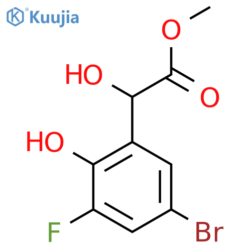 methyl 2-(5-bromo-3-fluoro-2-hydroxyphenyl)-2-hydroxyacetate structure