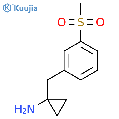 1-(3-methanesulfonylphenyl)methylcyclopropan-1-amine structure