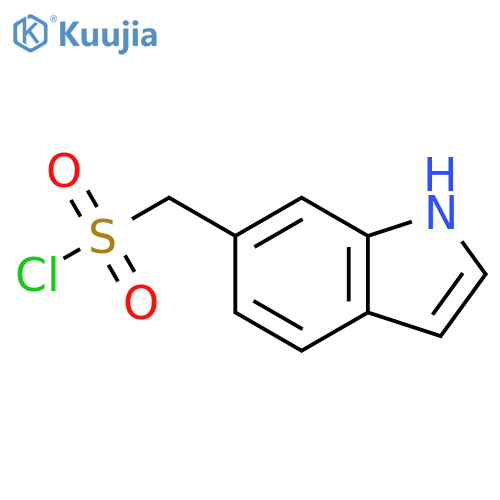 (1H-indol-6-yl)methanesulfonyl chloride structure