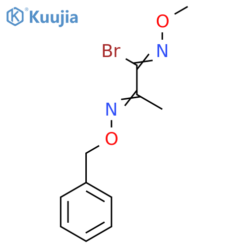 2-[(Benzyloxy)imino]-N-methoxypropanimidoyl bromide structure