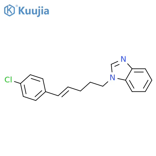 1H-Benzimidazole, 1-[5-(4-chlorophenyl)-4-pentenyl]- structure